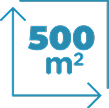 Salle de + de 500 m²