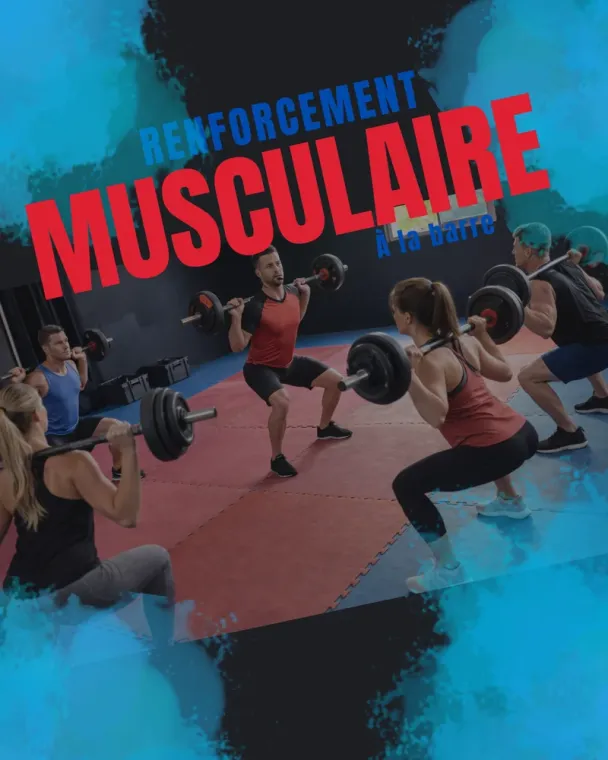 Cours collectifs de musculation à la barre : renforcement à la barre, Saint-André, AMS Fitness & Coaching