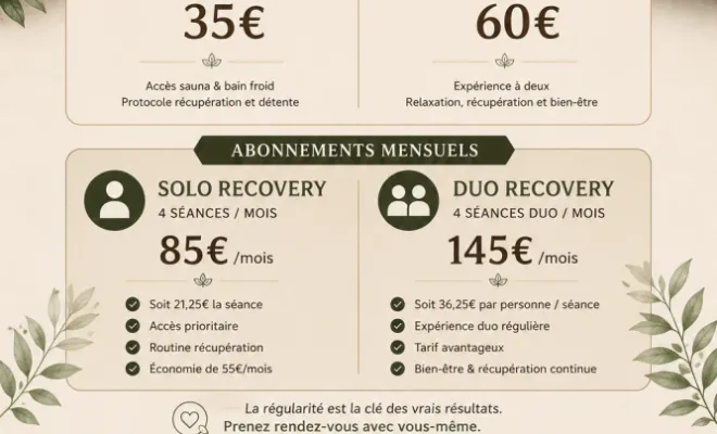 Ouverture de notre espace bien-être et récupération à AMS Fitness de Saint-André, Saint-André, AMS Fitness & Coaching